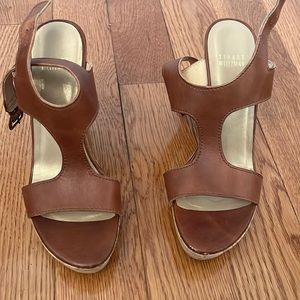STUART WEITZMAN Strappy Wedge Sandals